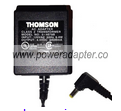 THOMSON 5-4079B AC ADAPTER 4.5V DC 600mA USED -(+)- 1.7x4x9.4mm